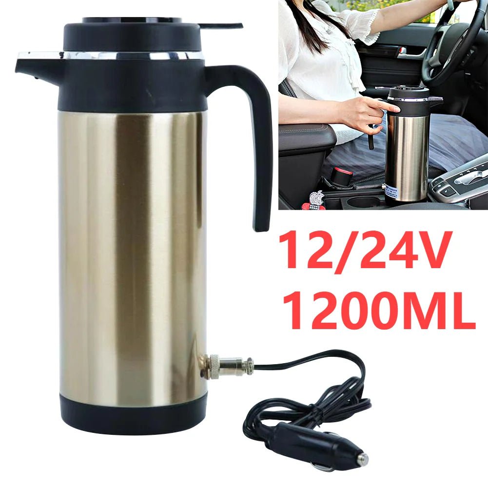 1200 ML Portable Water Heater | Fast Boiling Car Kettle - My Web Bazaar