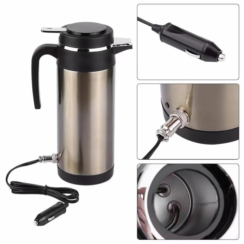 1200 ML Portable Water Heater | Fast Boiling Car Kettle - My Web Bazaar