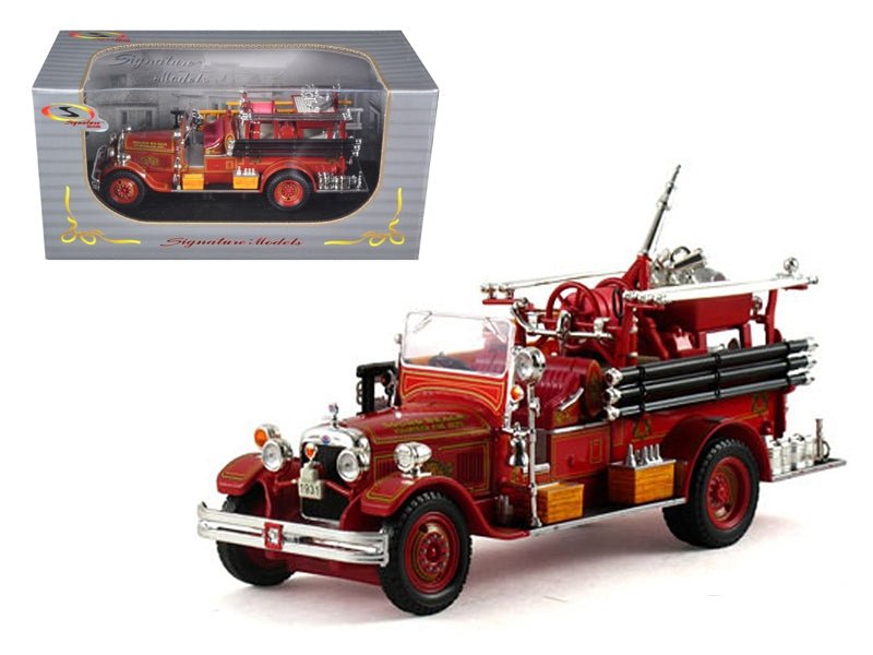 1931 Seagrave Fire Engine Truck Red | 1/32 Diecast Model - My Web Bazaar