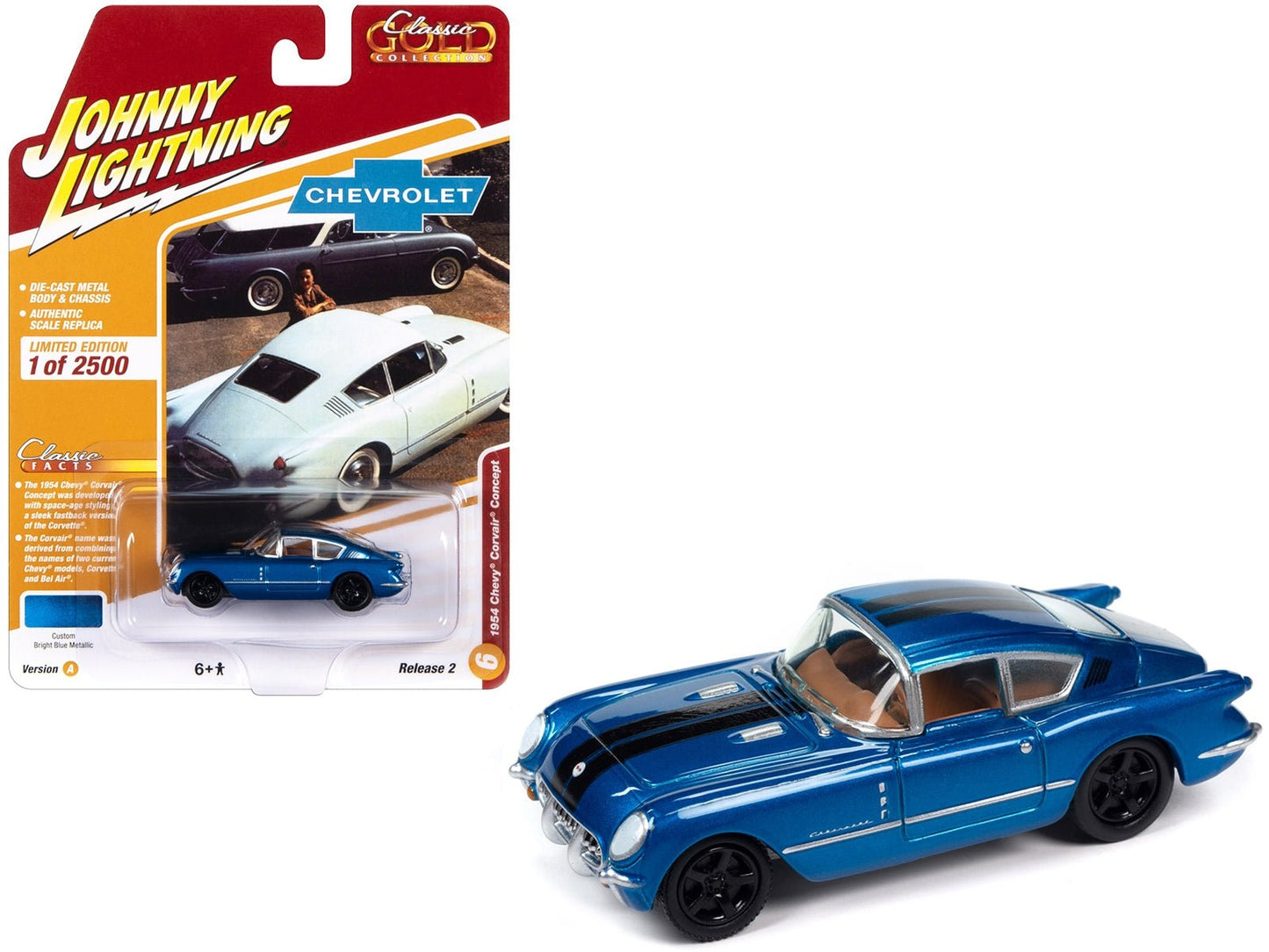 1954 Chevrolet Corvair Diecast Model | Limited Edition Blue Car - My Web Bazaar