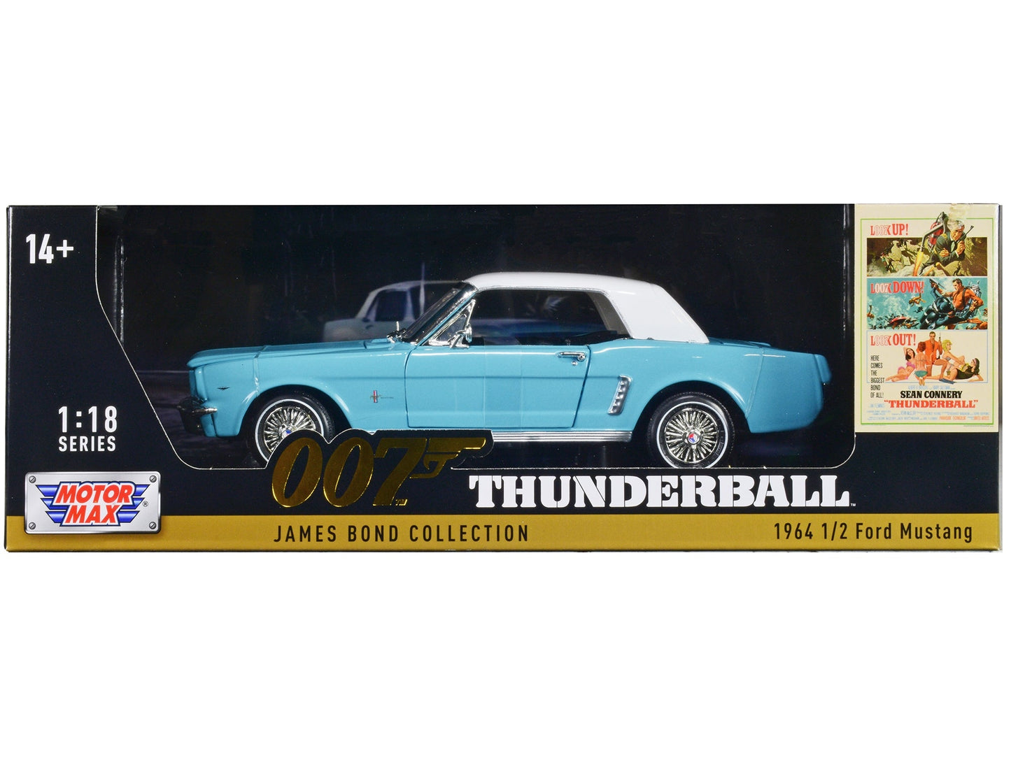 1964 1/2 Ford Mustang Diecast | James Bond Thunderball Model - My Web Bazaar