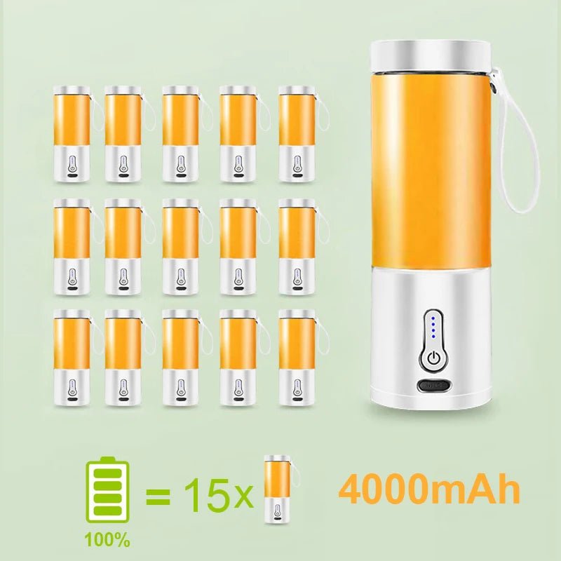 530ML Electric Portable Juicer | USB Rechargeable Mini Blender - My Web Bazaar