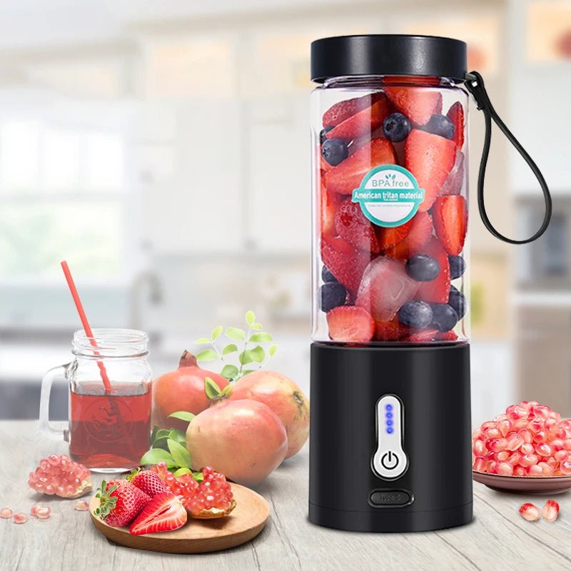 530ML Electric Portable Juicer | USB Rechargeable Mini Blender - My Web Bazaar