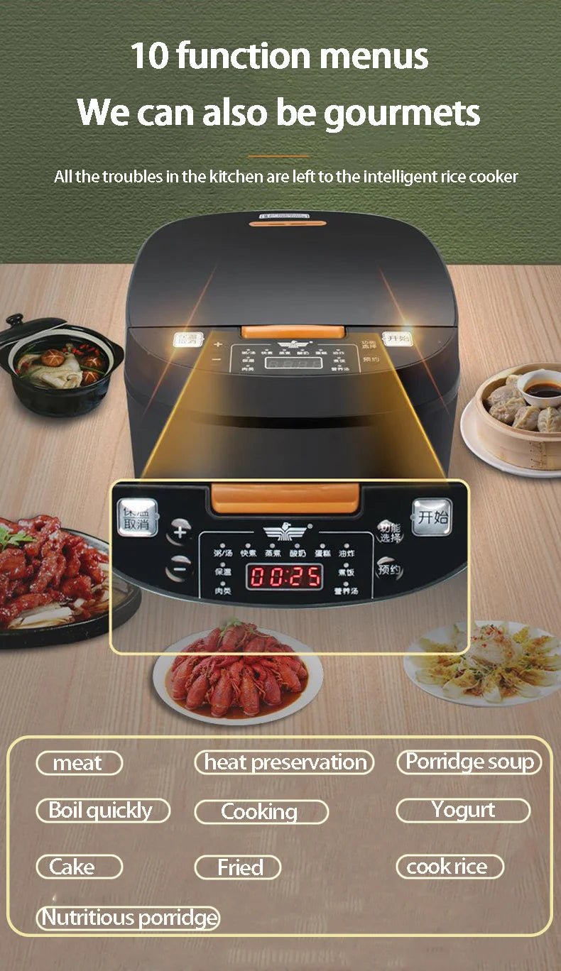 5L Intelligent Rice Cooker | Fast Cooking & Multi - Functionality - My Web Bazaar