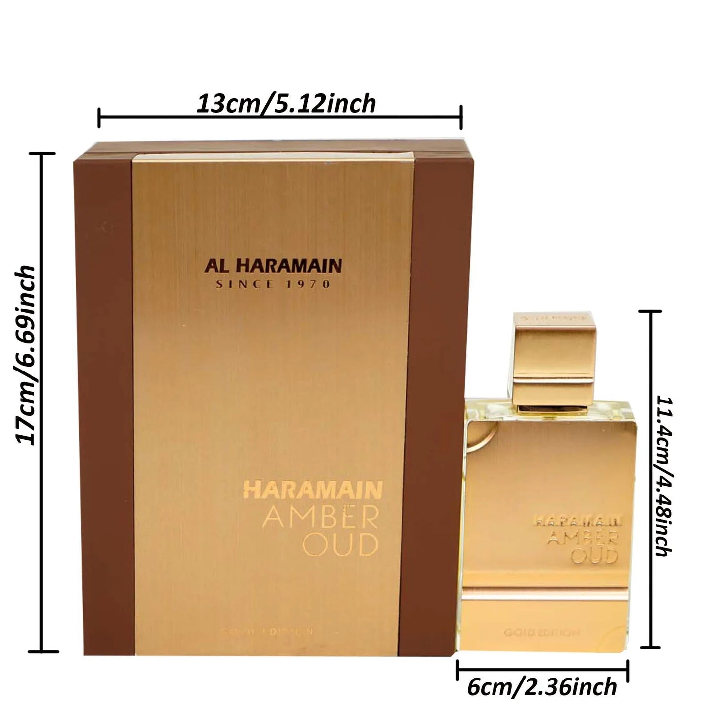 Al Haramain Amber Oud Gold Edition Eau de Parfum – Long - Lasting Unisex Fragrance, Amber Vanilla Scent (2.0oz) - My Web Bazaar