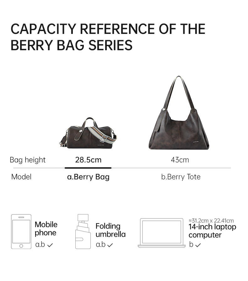 Amazing Song Berry Bag | Chic Split Leather Bucket Style - My Web Bazaar