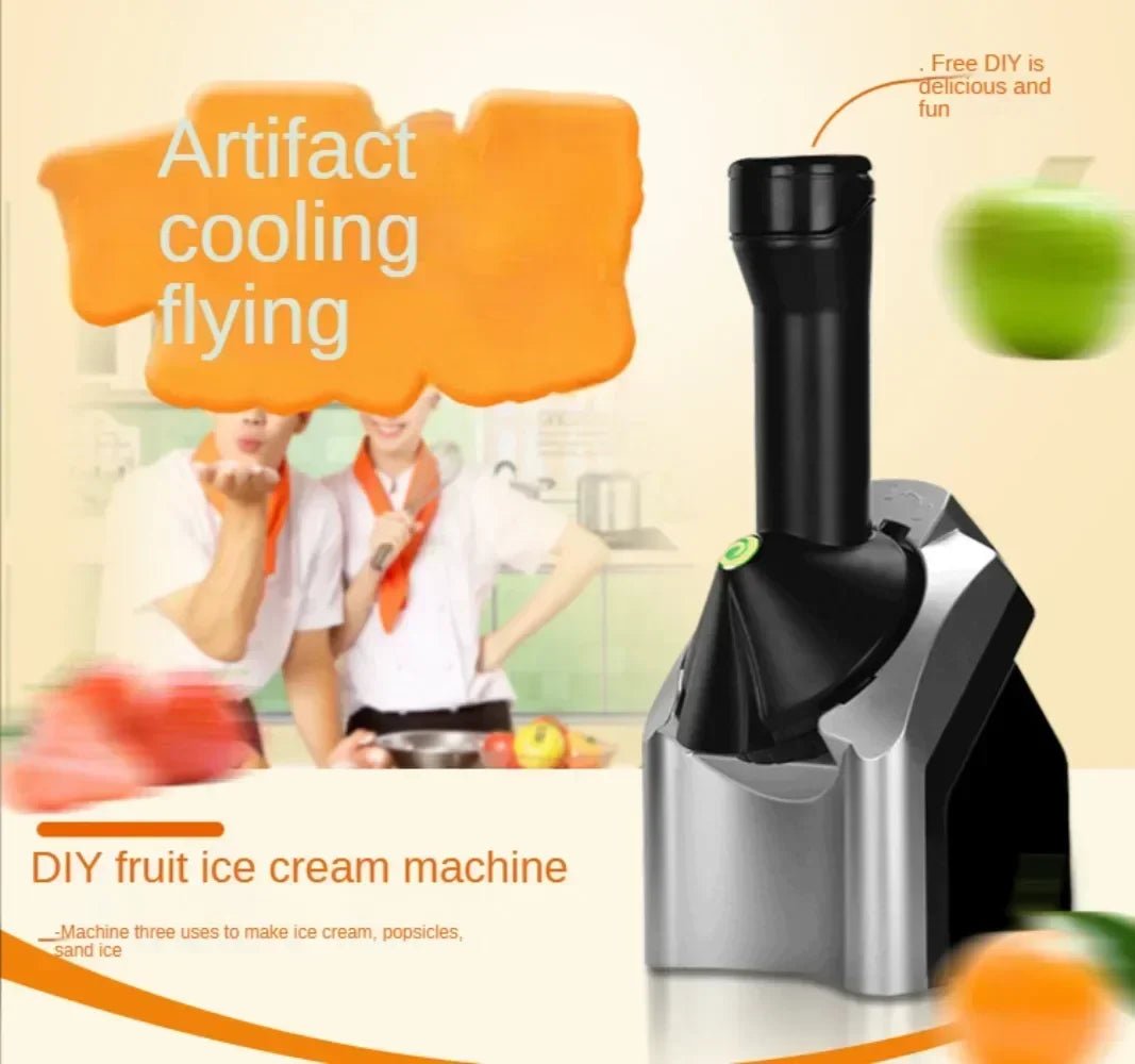 Automatic Ice Cream Maker Electric Frozen Fruit Dessert Icecream Pressing Machine Frozen Yogurt Milkshake Squeezer - My Web Bazaar