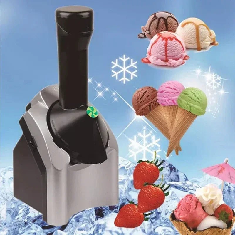 Automatic Ice Cream Maker Electric Frozen Fruit Dessert Icecream Pressing Machine Frozen Yogurt Milkshake Squeezer - My Web Bazaar
