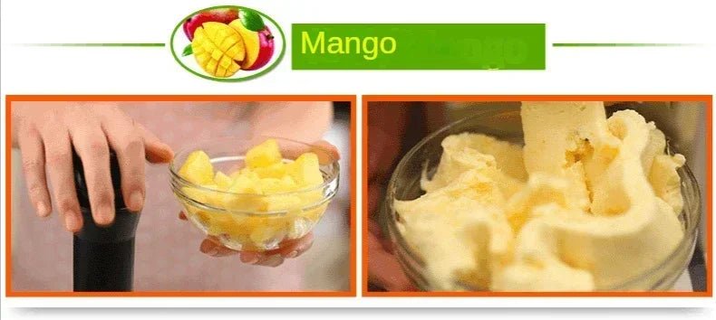 Automatic Ice Cream Maker Electric Frozen Fruit Dessert Icecream Pressing Machine Frozen Yogurt Milkshake Squeezer - My Web Bazaar