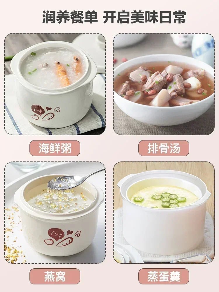 Baby Porridge Pot Stewpan | Ceramic Slow Cooker for Healthy Meals - My Web Bazaar