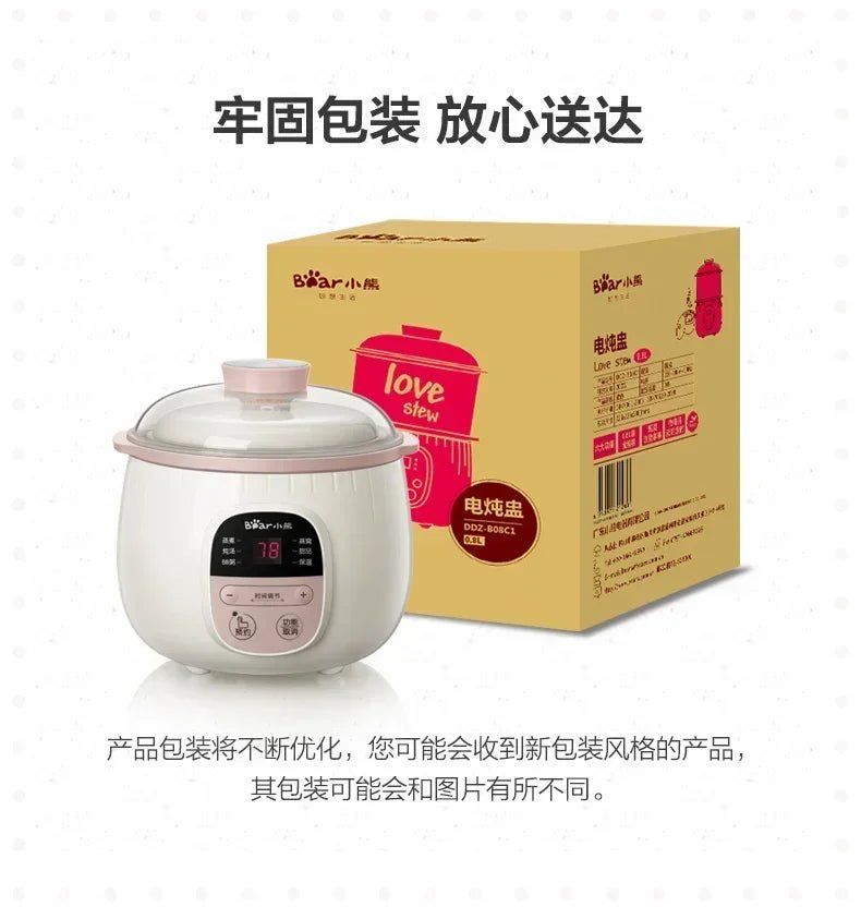 Baby Porridge Pot Stewpan | Ceramic Slow Cooker for Healthy Meals - My Web Bazaar