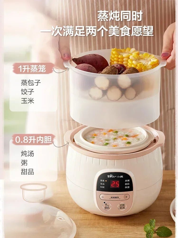 Baby Porridge Pot Stewpan | Ceramic Slow Cooker for Healthy Meals - My Web Bazaar