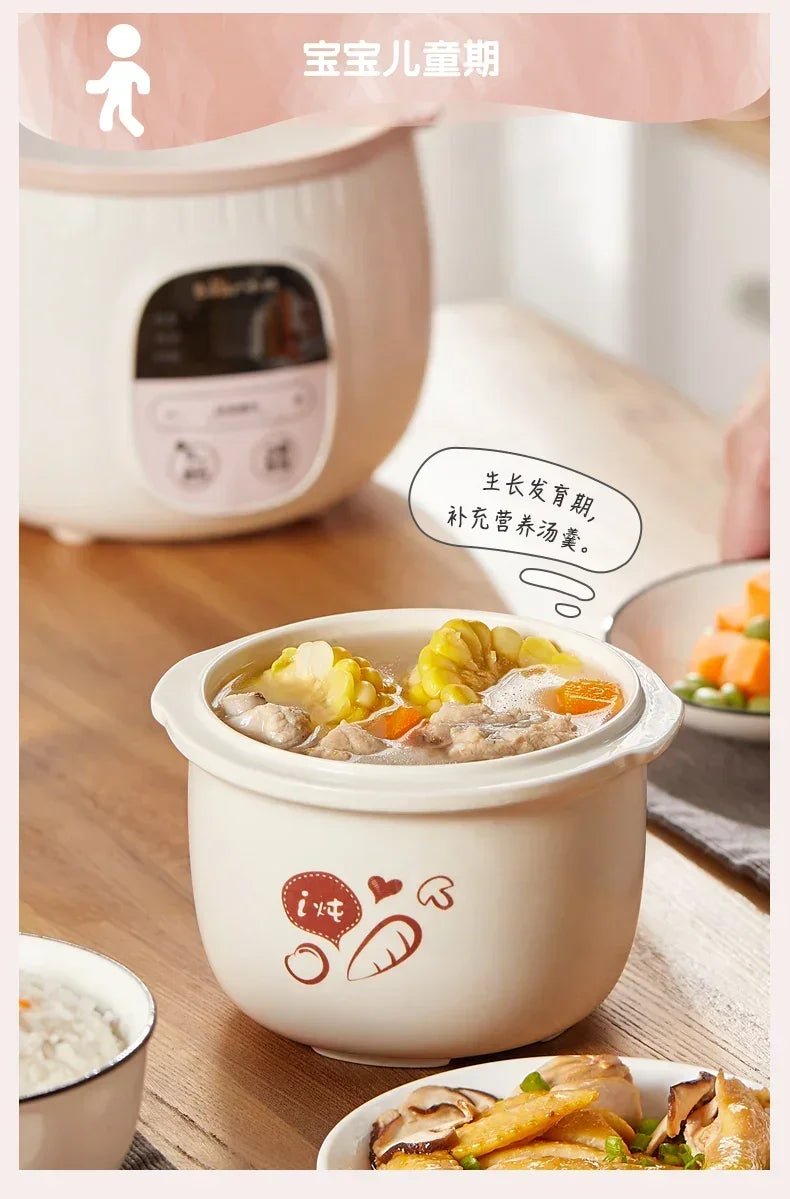 Baby Porridge Pot Stewpan | Ceramic Slow Cooker for Healthy Meals - My Web Bazaar