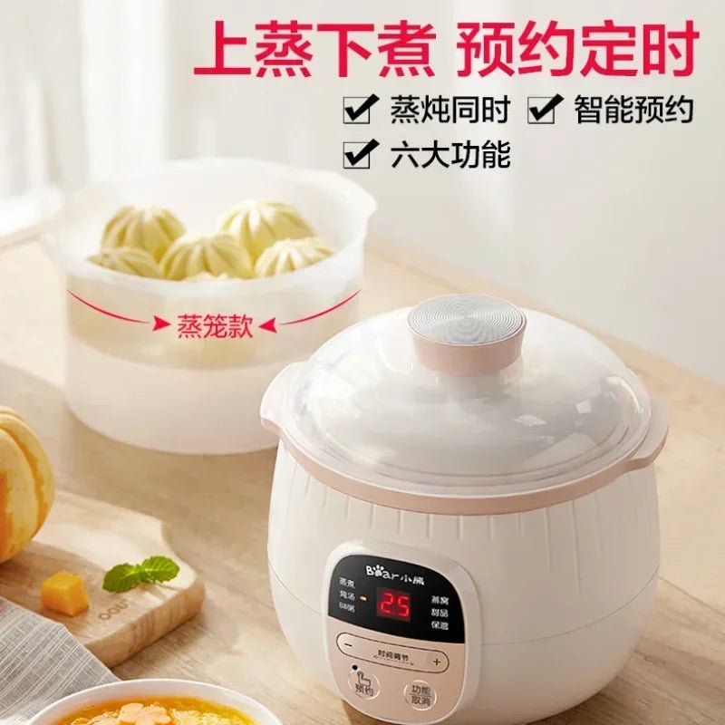 Baby Porridge Pot Stewpan | Ceramic Slow Cooker for Healthy Meals - My Web Bazaar