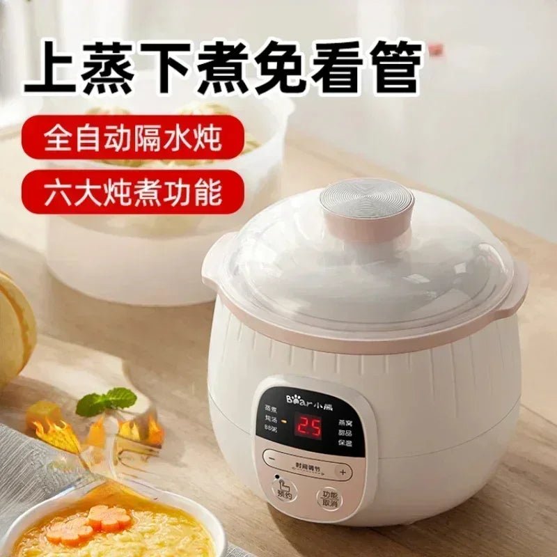 Baby Porridge Pot Stewpan | Ceramic Slow Cooker for Healthy Meals - My Web Bazaar