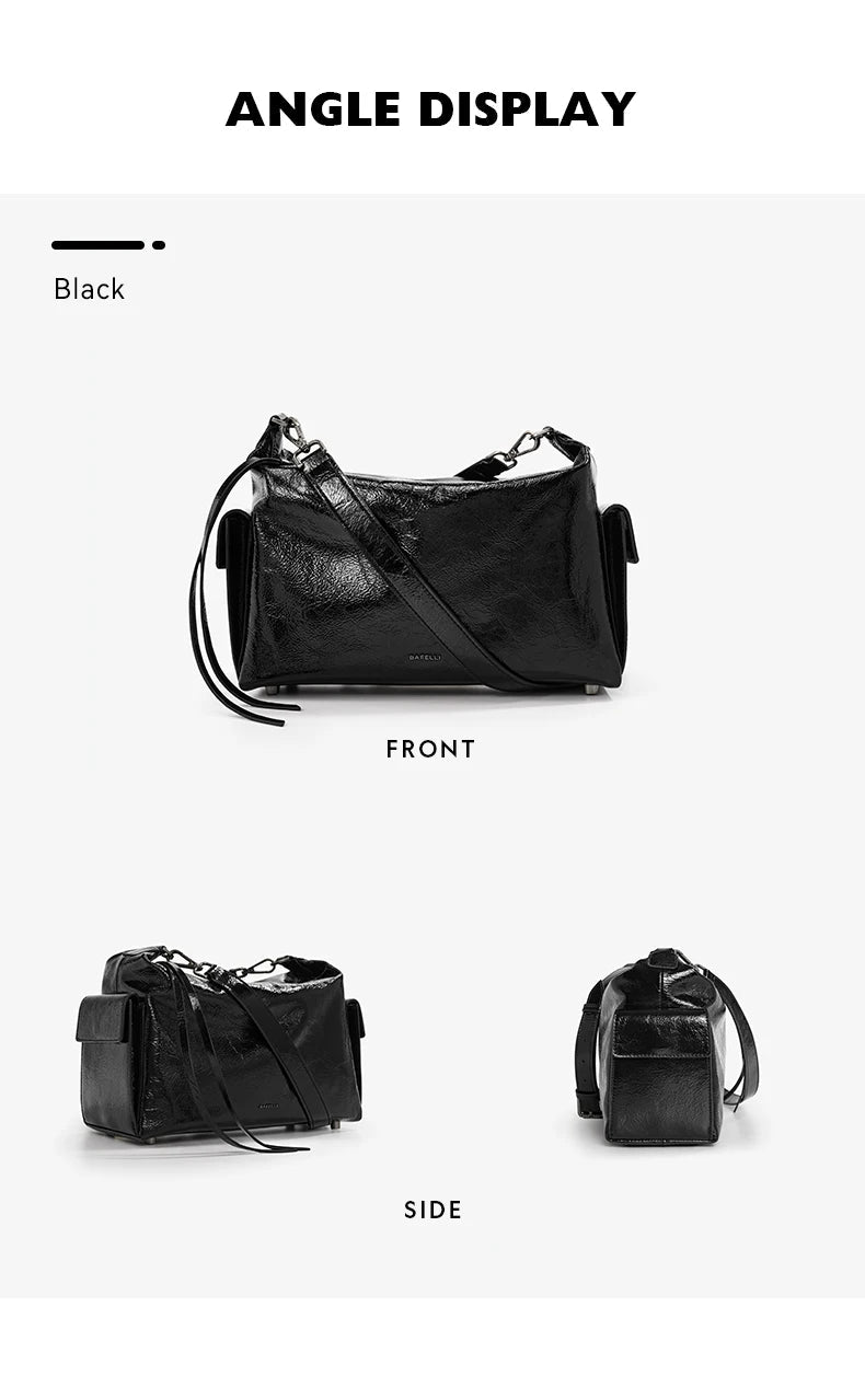 BAFELLI 2025 Casual Tote | Unisex Genuine Leather Bag - My Web Bazaar