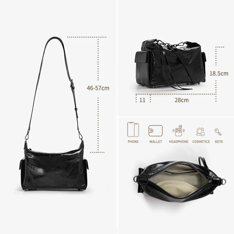 BAFELLI 2025 Casual Tote | Unisex Genuine Leather Bag - My Web Bazaar