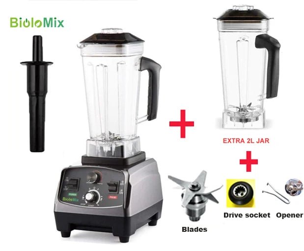 BioloMix 3HP 2200W Blender | Heavy Duty Juicer for Smoothies - My Web Bazaar