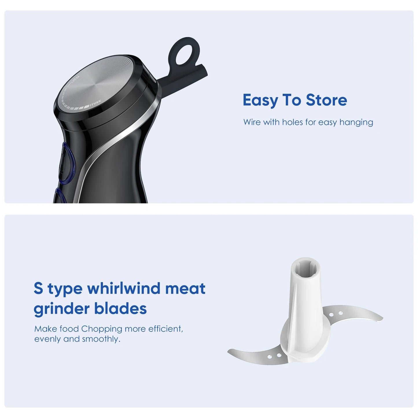 BioloMix 5 in 1 Hand Blender | 1500W Stainless Steel Power - My Web Bazaar