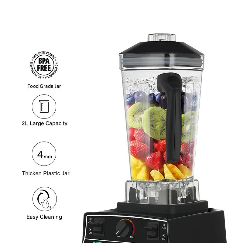 BioloMix BPA Free 2L Jar Blender | 2200W for Smoothies & More - My Web Bazaar