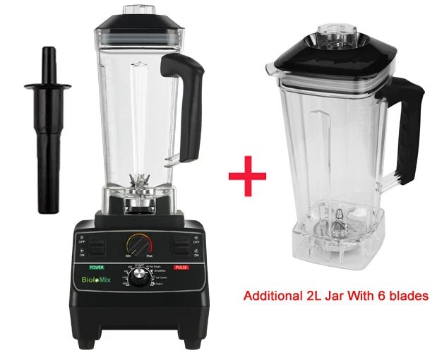 BioloMix BPA Free 2L Jar Blender | 2200W for Smoothies & More - My Web Bazaar