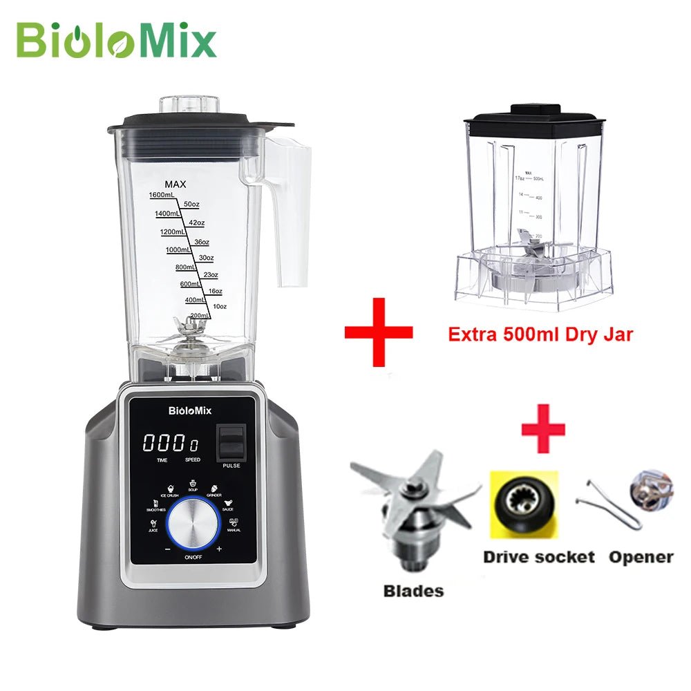 BioloMix Digital Blender | 2L BPA Free for Smoothies and Juices - My Web Bazaar