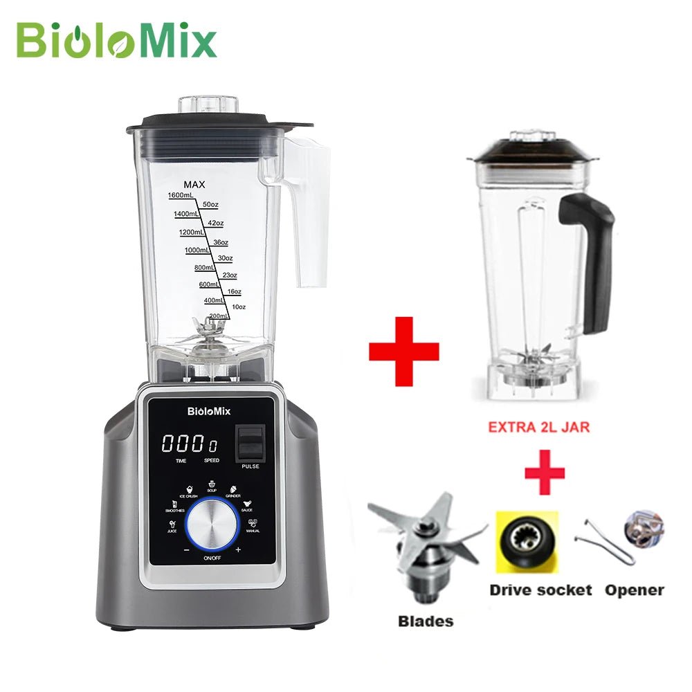 BioloMix Digital Blender | 2L BPA Free for Smoothies and Juices - My Web Bazaar