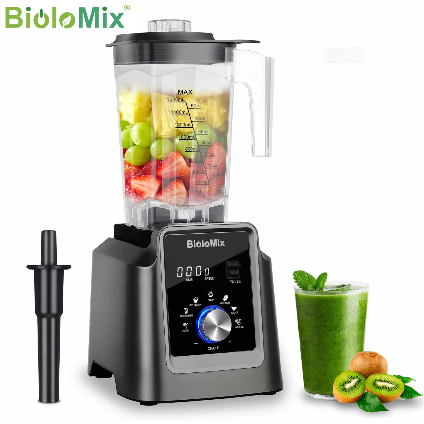 BioloMix Digital Blender | 2L BPA Free for Smoothies and Juices - My Web Bazaar