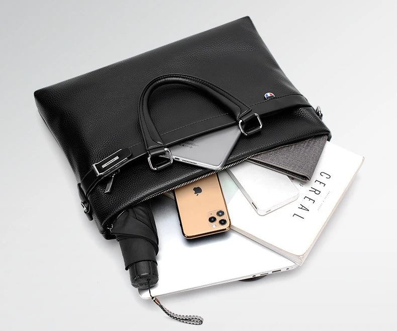 Brand High Quality Men's Casual Briefcase Business Messenger - My Web Bazaar