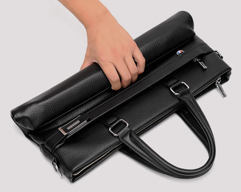 Brand High Quality Men's Casual Briefcase Business Messenger - My Web Bazaar