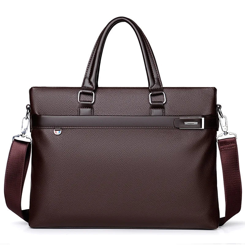 Brand High Quality Men's Casual Briefcase Business Messenger - My Web Bazaar