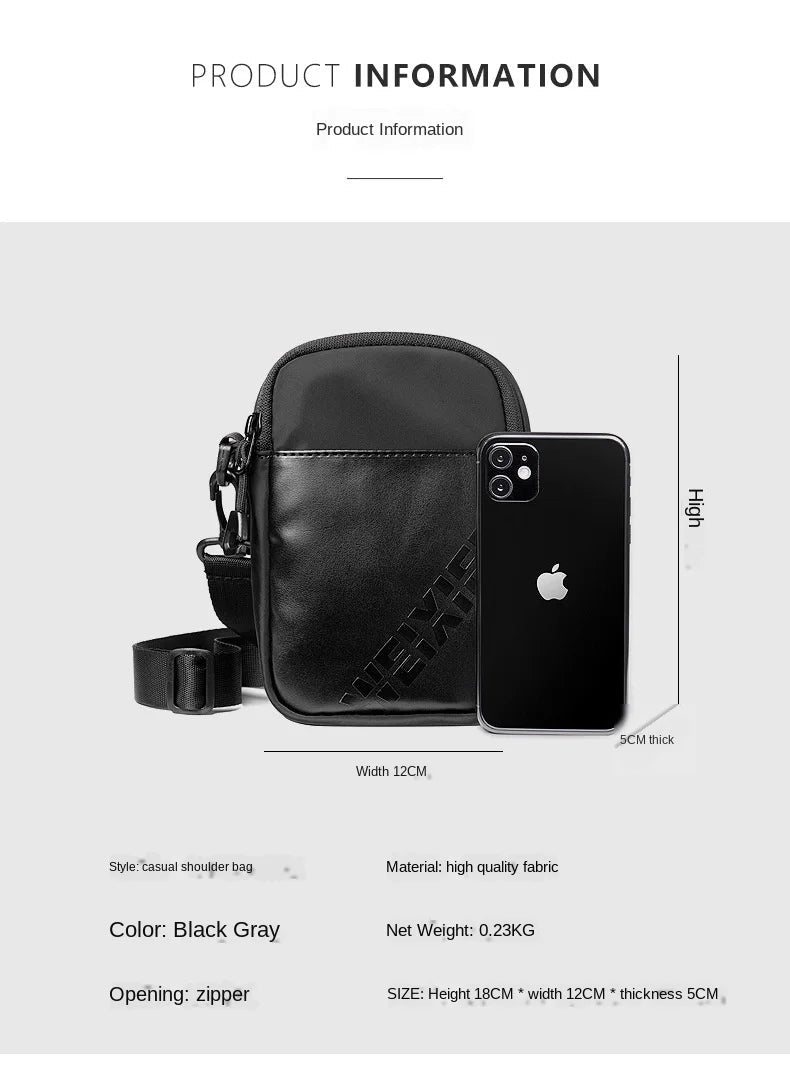 Brand Men Shoulder Bag for 9.7" iPad PU Leather Flaps Crossbody Bag - My Web Bazaar