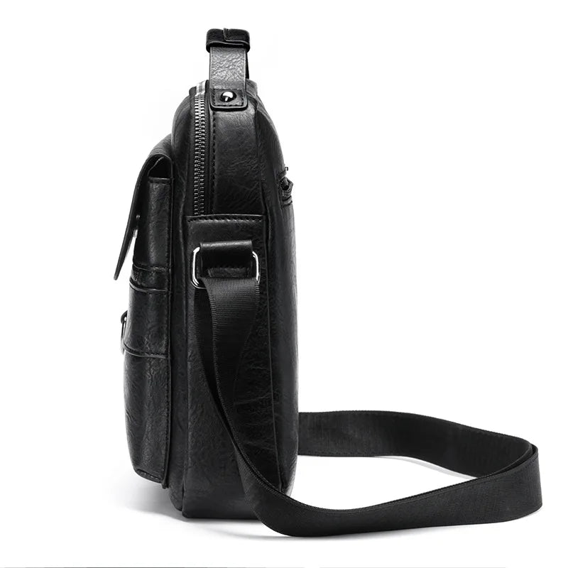 Brand Men Shoulder Bag for 9.7" iPad PU Leather Flaps Crossbody Bag - My Web Bazaar