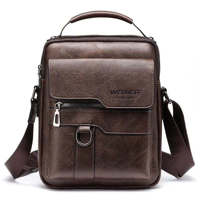 Brand Men Shoulder Bag for 9.7" iPad PU Leather Flaps Crossbody Bag - My Web Bazaar