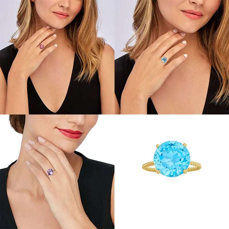 CANNER Green Apple Silver Rings | Elegant 18K Gold Minimalist - My Web Bazaar
