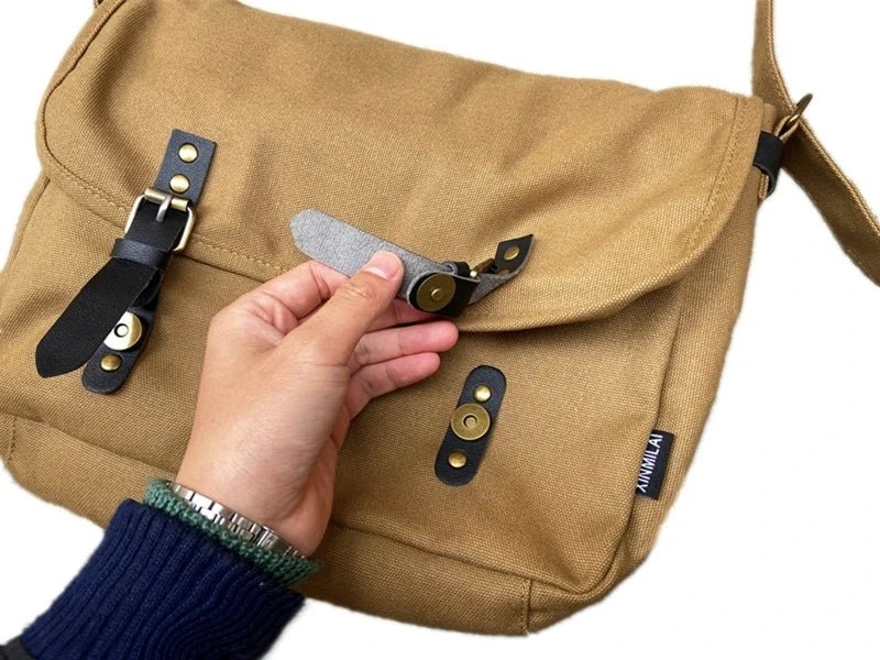 Causal Men‘s Bag Flap Buckle Shoulder Men Bag Japanese Teenager School Sling Man Streetwear Men Travel Cross Bags for Men - My Web Bazaar