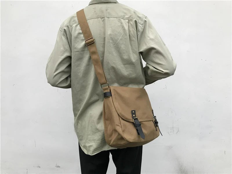 Causal Men‘s Bag Flap Buckle Shoulder Men Bag Japanese Teenager School Sling Man Streetwear Men Travel Cross Bags for Men - My Web Bazaar