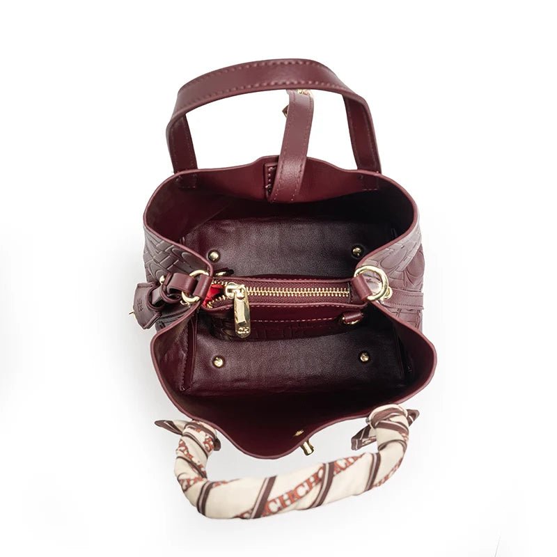 CH Women's Vintage PU Leather Shoulder Bag | Large Capacity Crossbody - My Web Bazaar