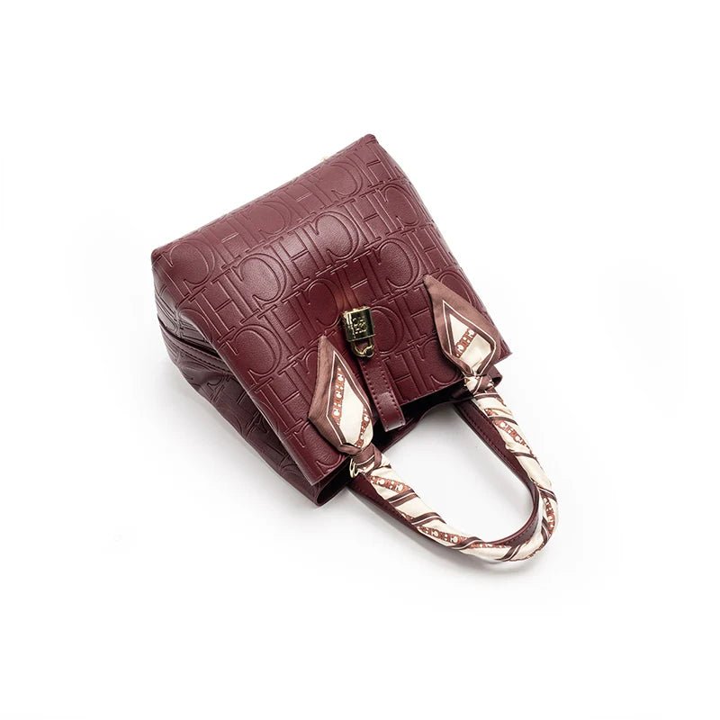 CH Women's Vintage PU Leather Shoulder Bag | Large Capacity Crossbody - My Web Bazaar