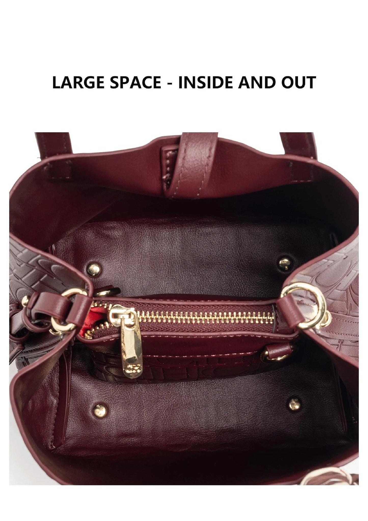 CH Women's Vintage PU Leather Shoulder Bag | Large Capacity Crossbody - My Web Bazaar