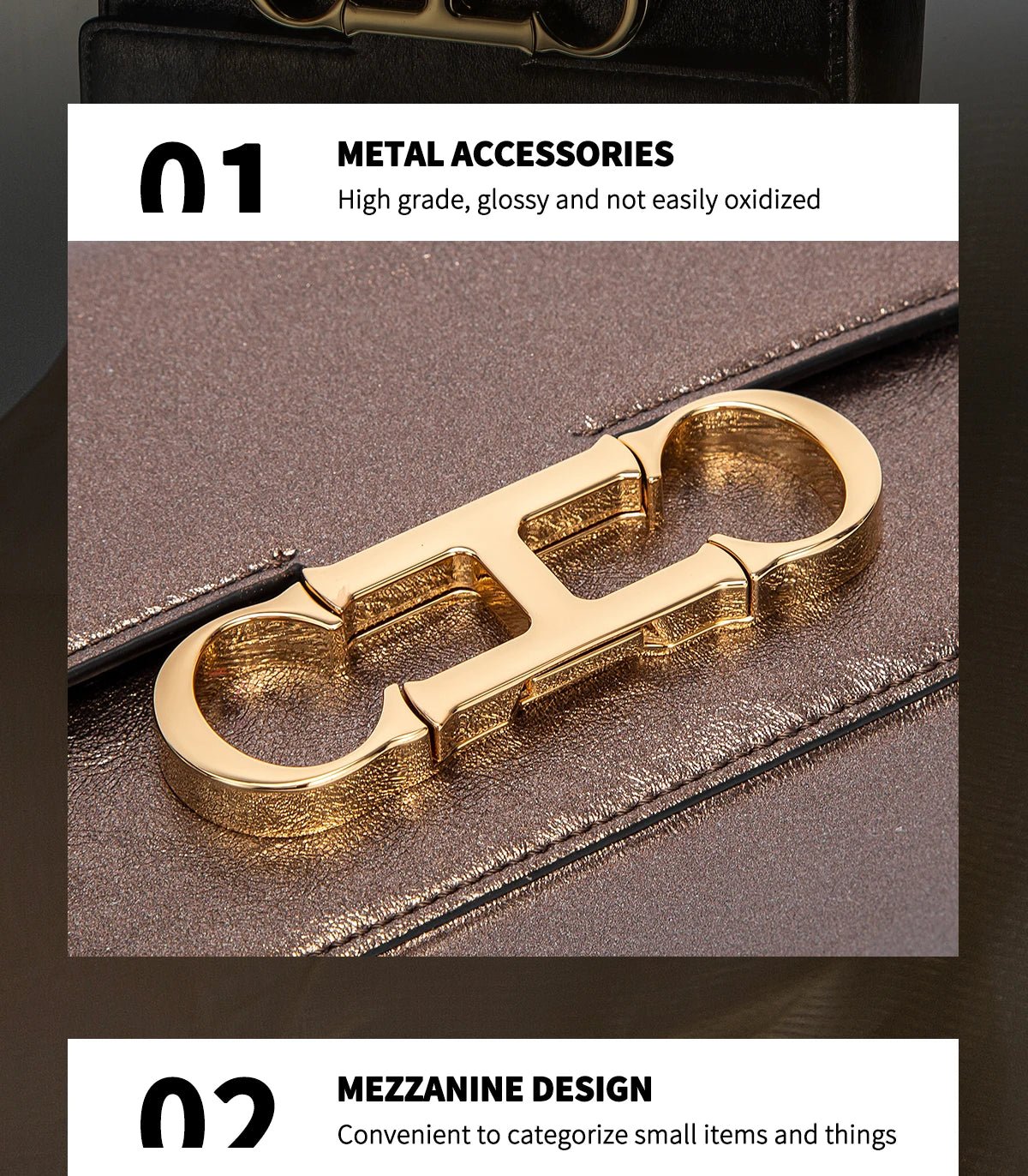 CHCH Women's Saddle Bag | Stylish Crossbody with Metal Texture - My Web Bazaar