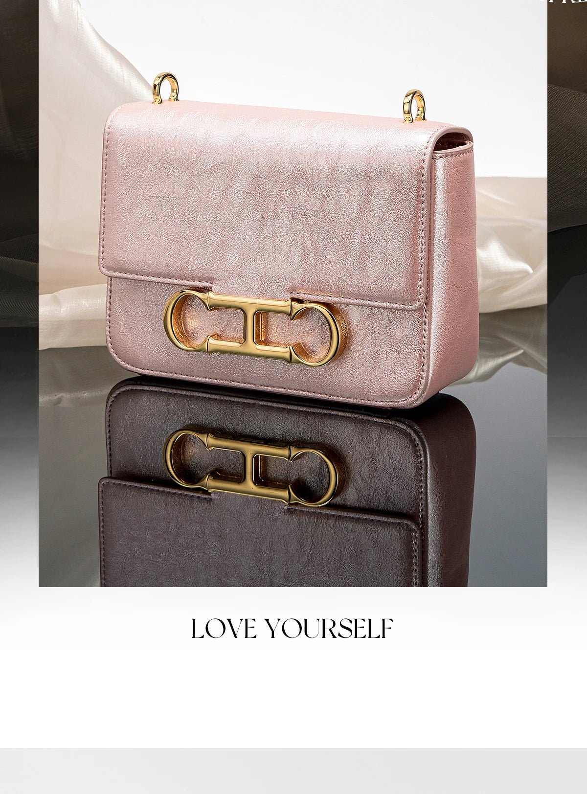 CHCH Women's Saddle Bag | Stylish Crossbody with Metal Texture - My Web Bazaar
