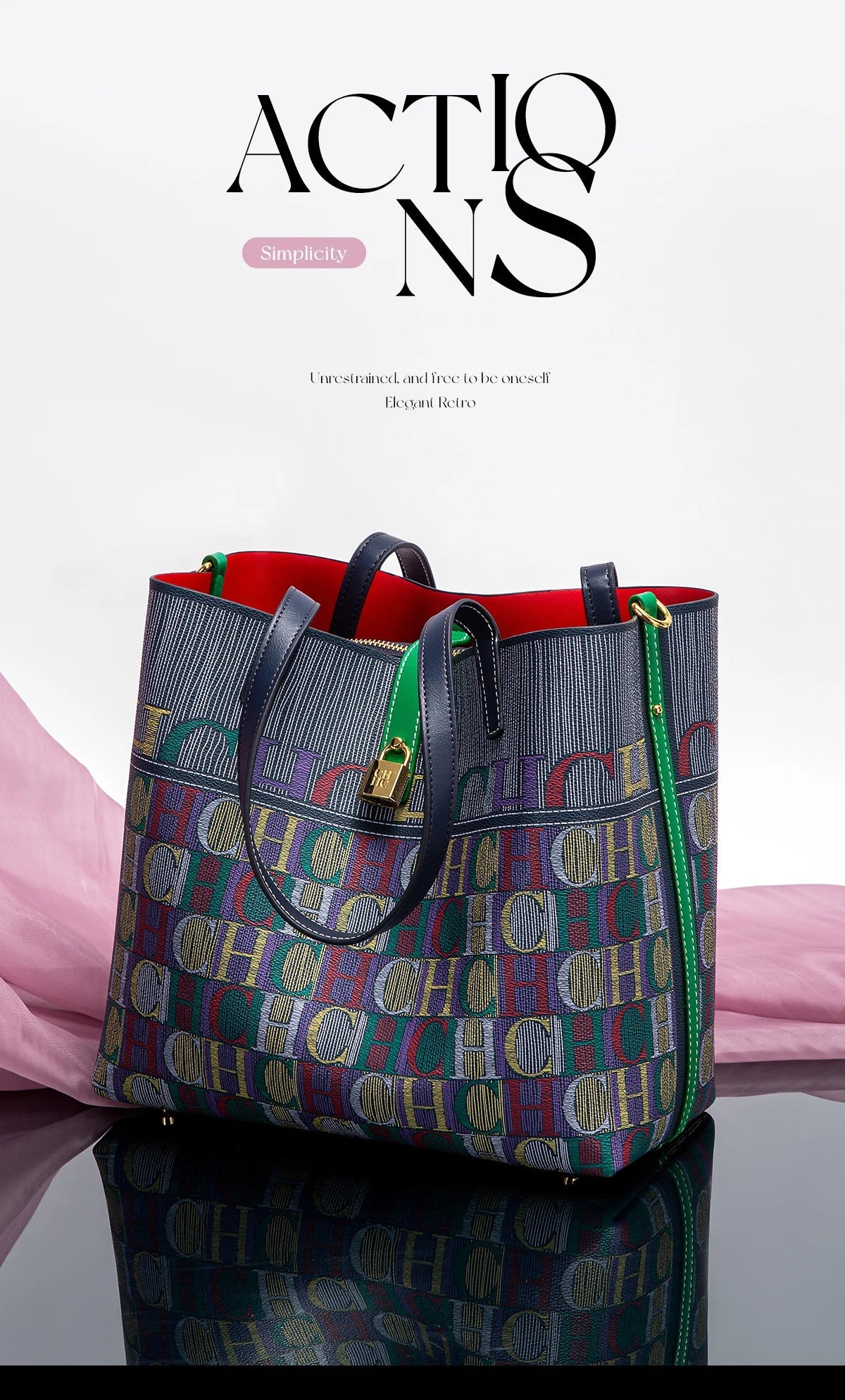 CHCH Women's Tote Bag Pink | Large Capacity for Moms - My Web Bazaar