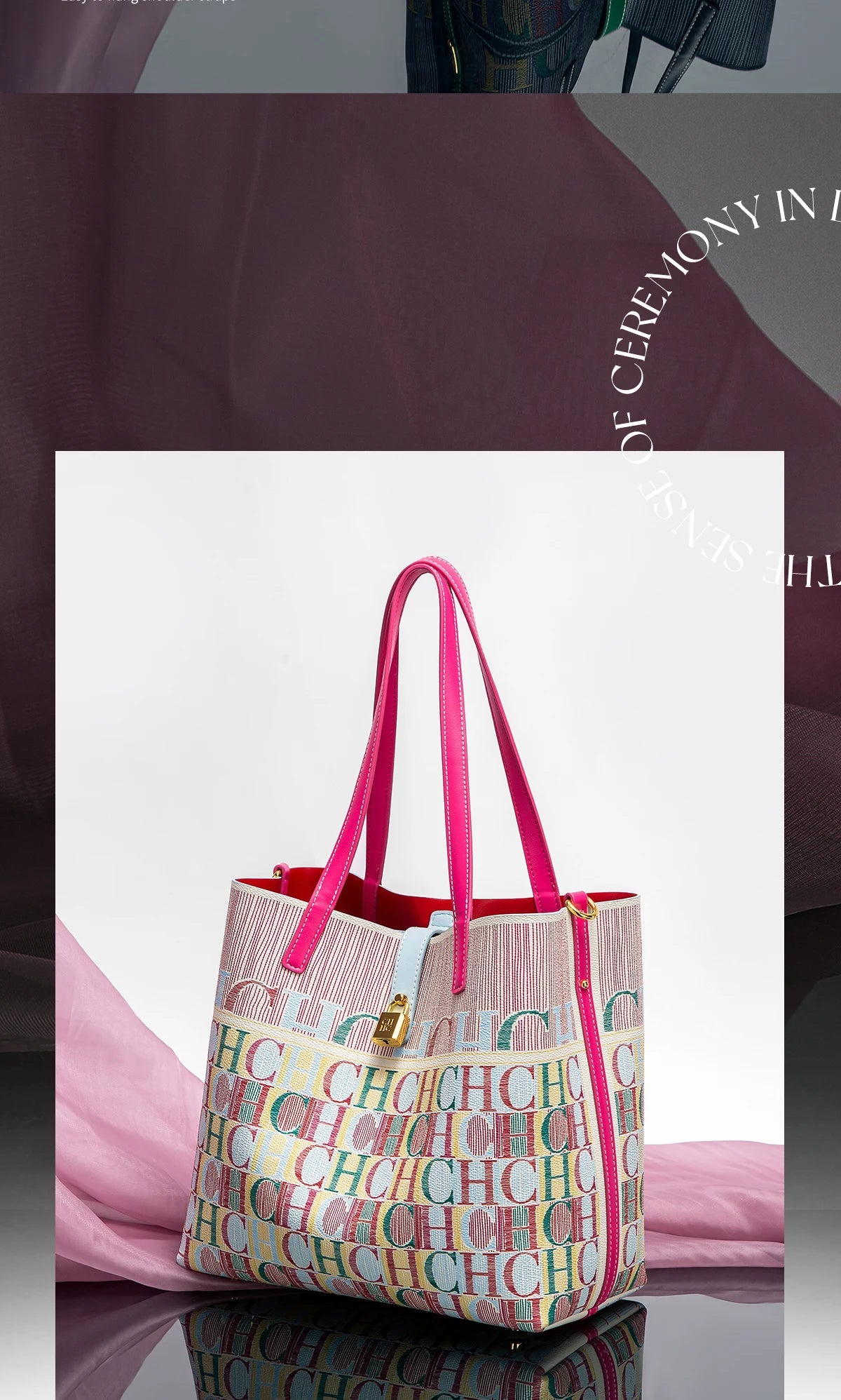 CHCH Women's Tote Bag Pink | Large Capacity for Moms - My Web Bazaar