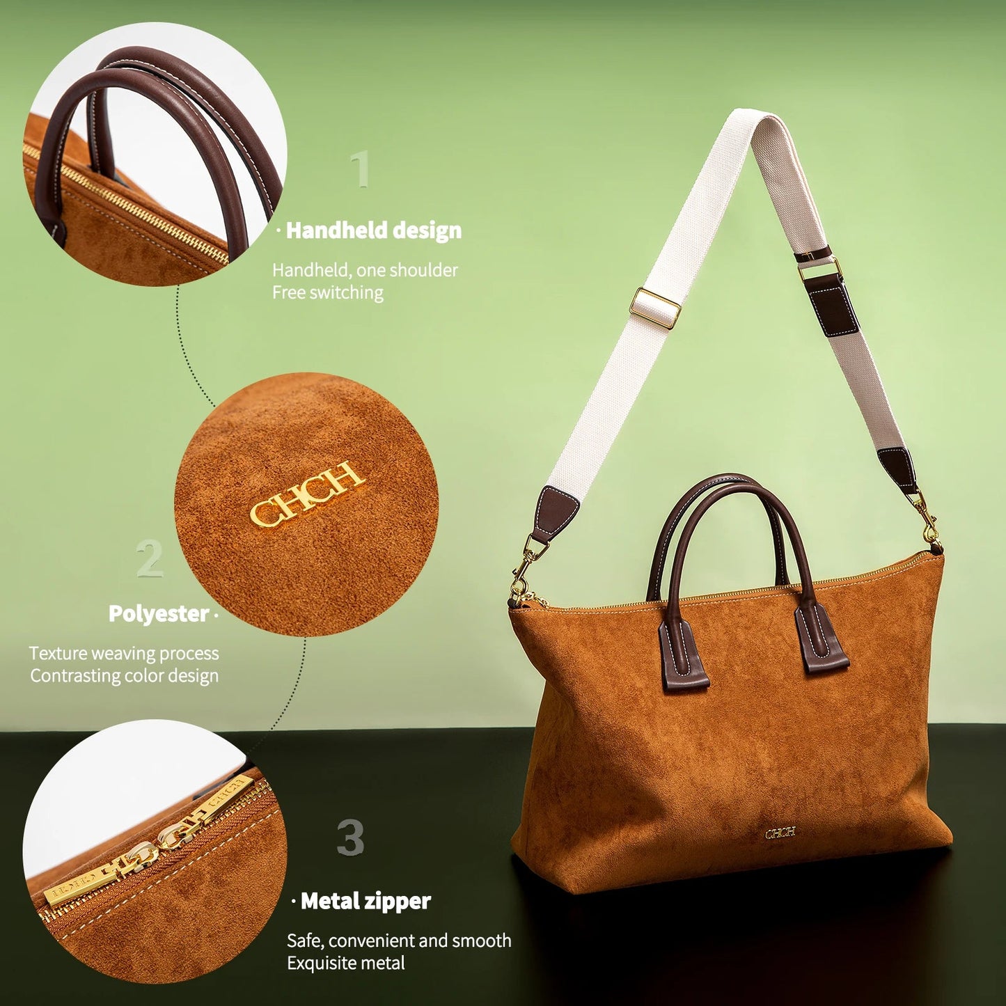 CHCH Women's Vintage Tote Bag | Large Capacity Crossbody Bag - My Web Bazaar