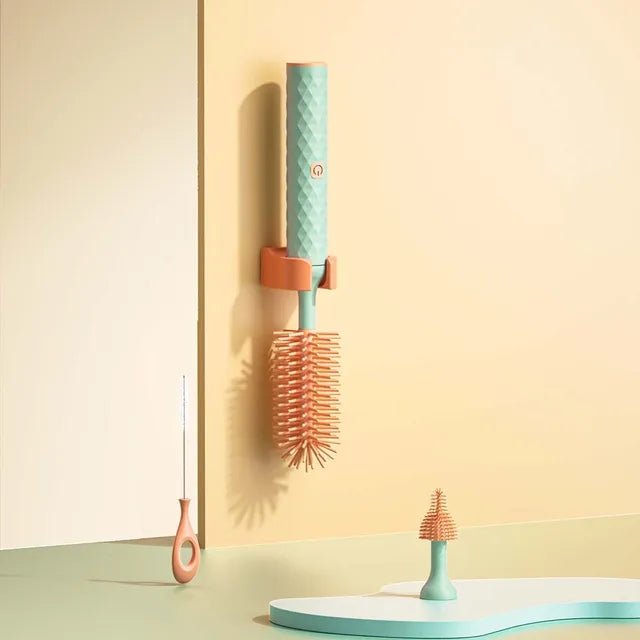 Electric 360° Silicone Bottle Brush Set | Effortless Deep Cleaning - My Web Bazaar