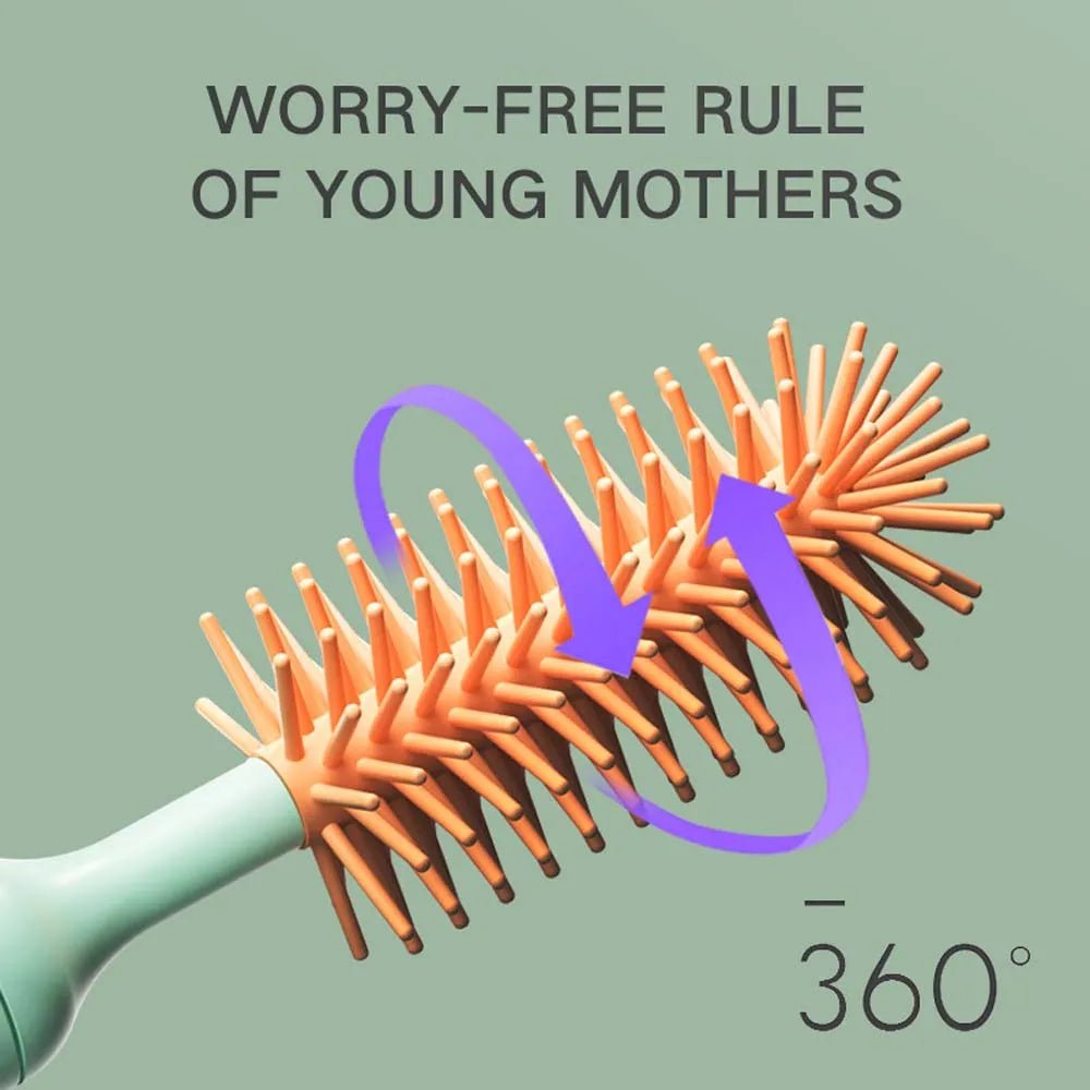 Electric 360° Silicone Bottle Brush Set | Effortless Deep Cleaning - My Web Bazaar