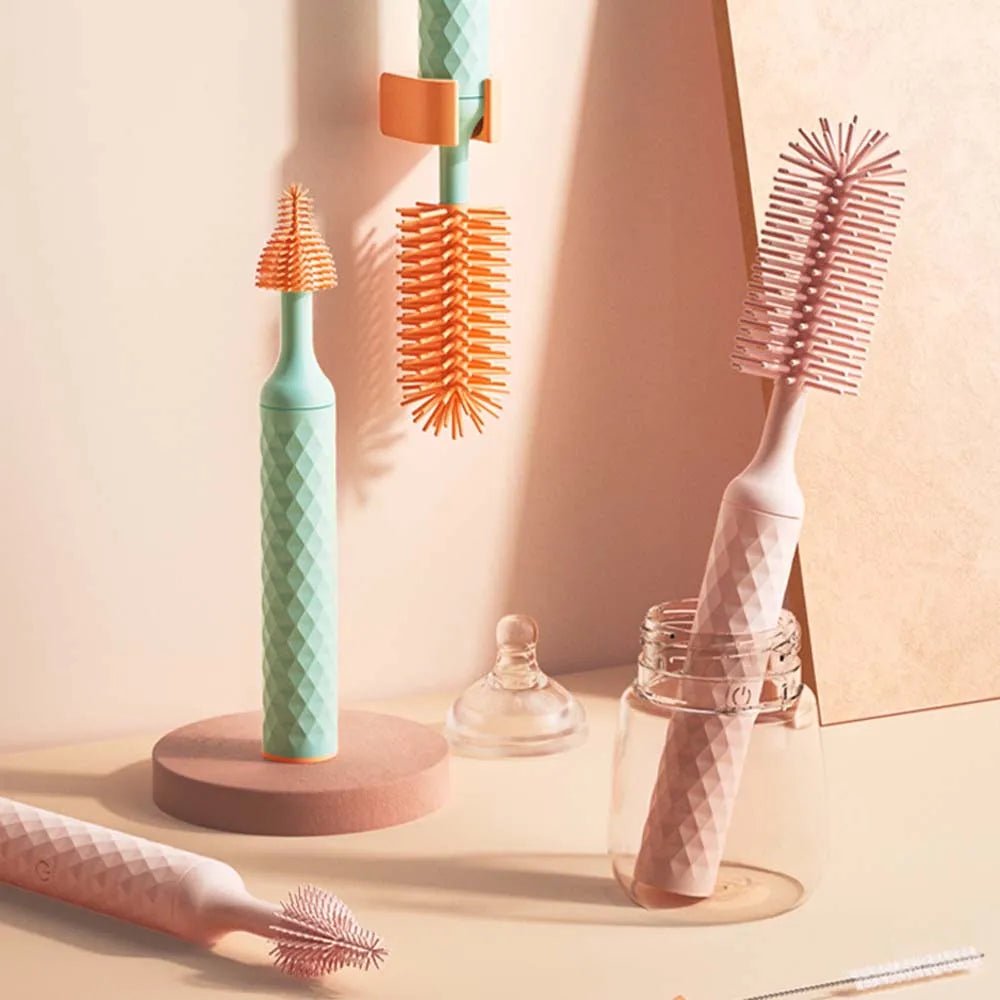Electric 360° Silicone Bottle Brush Set | Effortless Deep Cleaning - My Web Bazaar