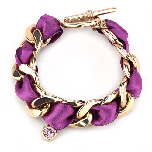 Elegant TK3065 Rose Gold Bracelet | Crystal - Stunning Accessory - My Web Bazaar