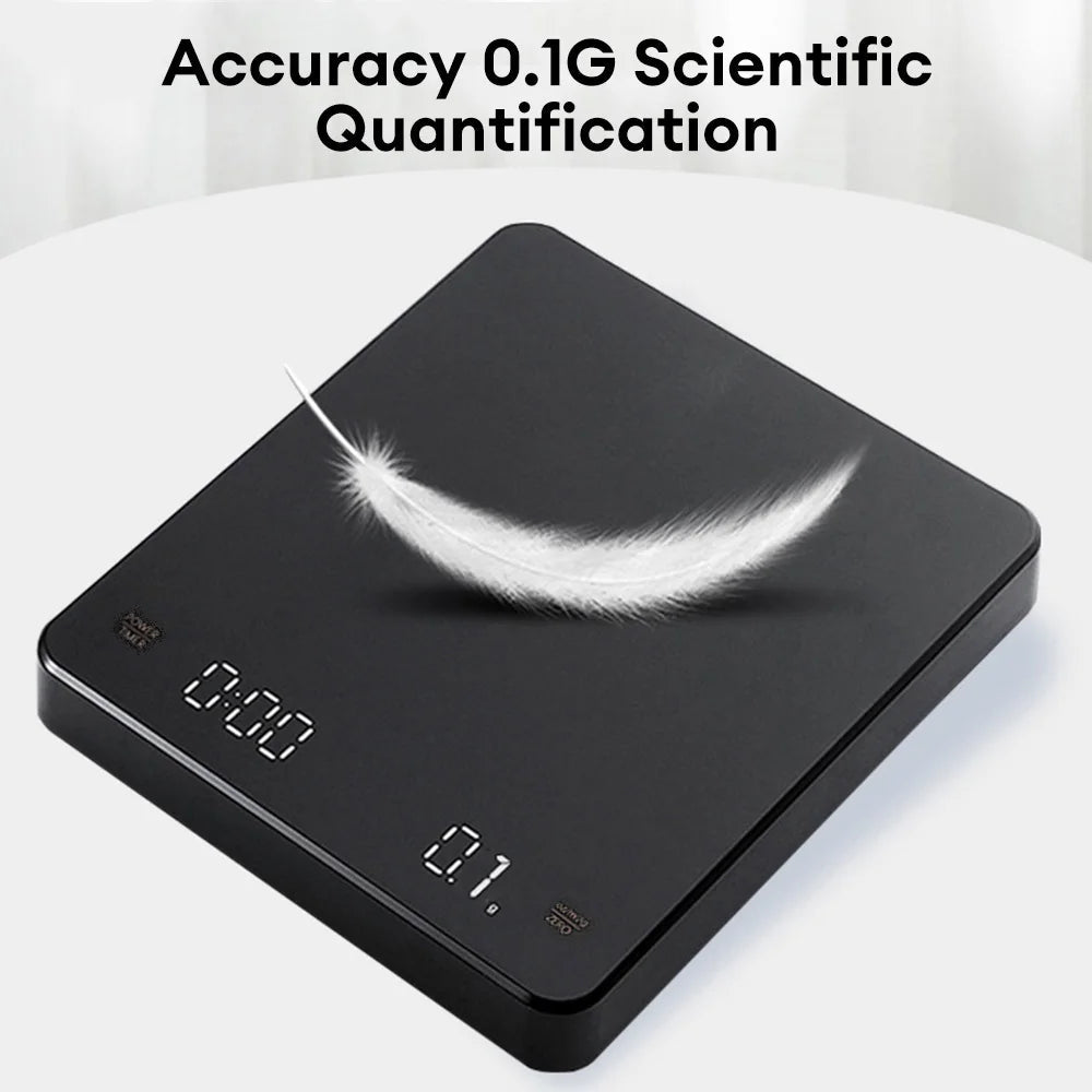 Espresso Kitchen Coffee Scale w/Smart Timer | Precision Brew Tool - My Web Bazaar